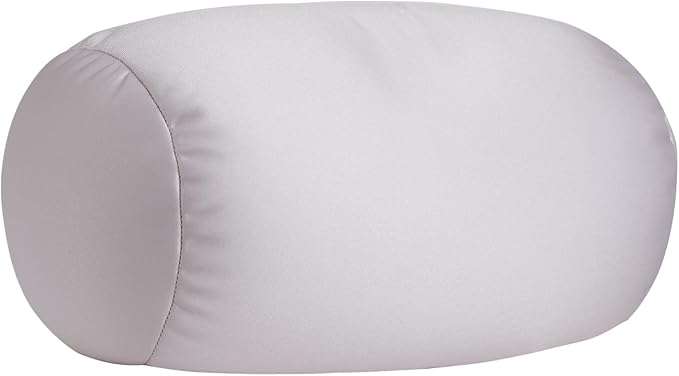 Microbead Body Pillow, Tube Microbead Bolster Bean Smooth Cool Pillow Neck Cervical Roll Pillow for Sleeping 7 x 12Inch Throw Travel Pillow (Sea Shell Color)