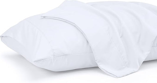 Utopia Bedding Queen Pillow Cases - 2 Pack - Envelope Closure - Soft Brushed Microfiber Fabric - Shrinkage and Fade Resistant Pillow Covers 20 X 30 Inches (Queen, White)