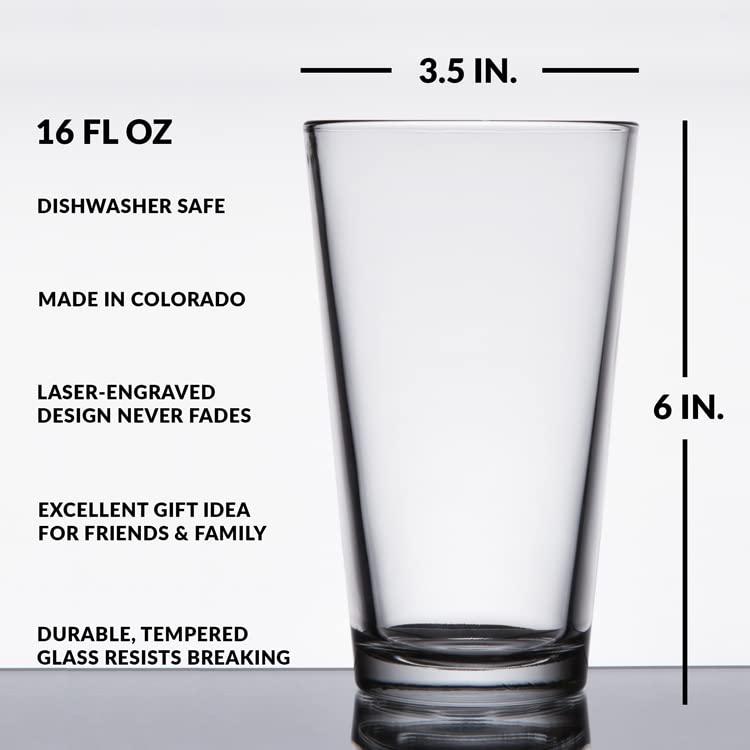 HORDE WARCRAFT Engraved Pint Glass | Inspired by Warcraft | Great Gamer Gift Idea!