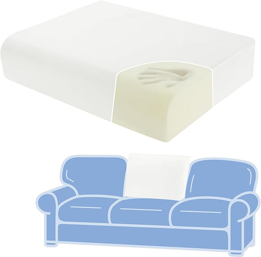 ROYALAY High Density Foam Couch Back Cushions Replacement Back Pillow Sofa Waist Cushion Stuffing Fill Supportive Back Pillow 1 Pack, Supportive Lumbar Support Pillow for Sofa, Couch-32 x18