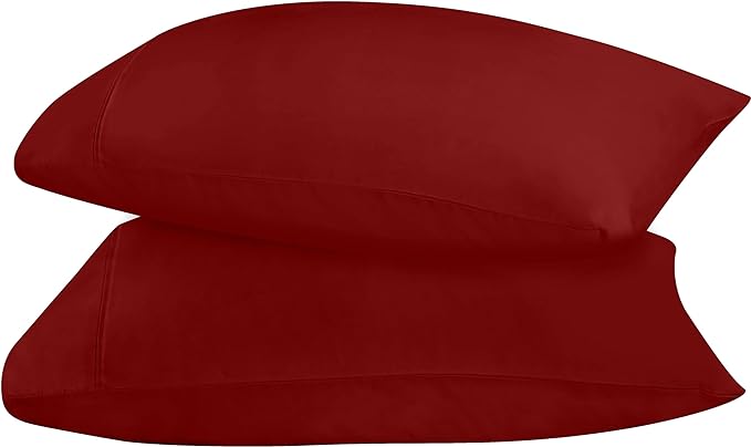 Utopia Bedding King Pillow Cases - 2 Pack - Envelope Closure - Soft Brushed Microfiber Fabric - Shrinkage and Fade Resistant Pillow Covers 20 X 40 Inches (King, Red)