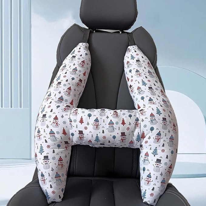 Car Travel Pillow for Kids Adults Soft Neck Pillow Head and Body Support Pillow Breathable Seat Pillow Car Aircraft Travel Pillow Neck Support Pillow Cushion for Long Journey Travel Accessories