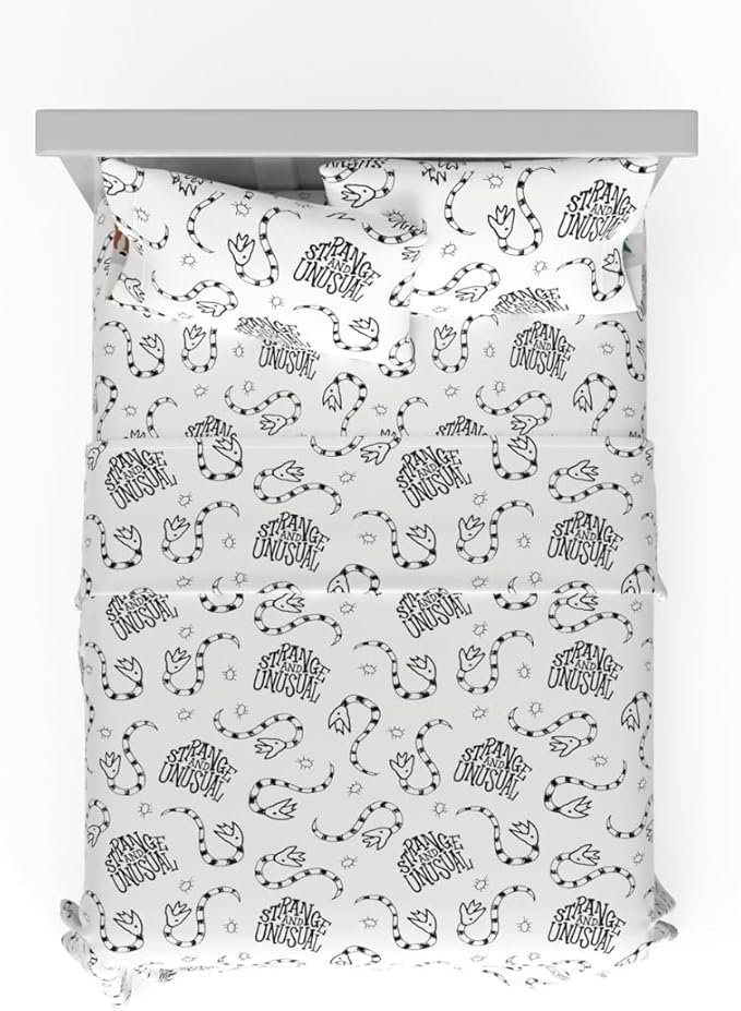 Franco Collectibles Beetlejuice Bedding Super Soft Microfiber Full Sheet Set, College Dorm Essentials, (Officially Licensed Product)