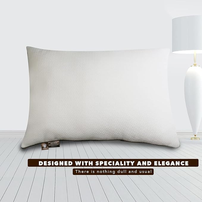 Premium 2-Pack Sleeping Pillow, Bed Pillow, Super Soft Down Alternative with Washable Covers, Microfiber Filling, Set of 2 (White, Queen)