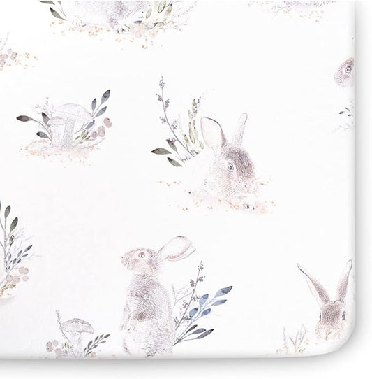 Crib Sheets - Crib Sheets Girl -Crib Sheets Boy - Jersey Sheets - Nursery Bedding - Toddler Bedding Sets for Girls and Boys - Baby Crib Sheets - OILO Studio Crib Sheet Cottontail