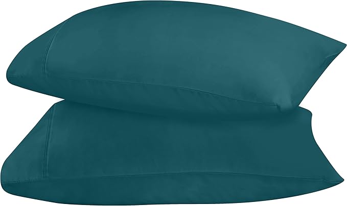 Utopia Bedding Queen Pillow Cases - 2 Pack - Envelope Closure - Soft Brushed Microfiber Fabric - Shrinkage and Fade Resistant Pillow Covers 20 X 30 Inches (Queen, Teal)