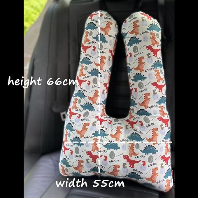 Car Travel Pillow for Kids Adults Soft Neck Pillow Head and Body Support Pillow Breathable Seat Pillow Car Aircraft Travel Pillow Neck Support Pillow Cushion for Long Journey Travel Accessories