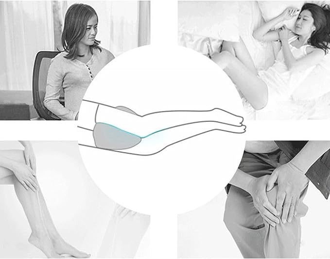 Leg & Knee Memory Foam Support Pillow for Side Sleepers,Soothing Relief for Sciatica Relieves Hip Back Pain,Removable and Washable (Navy Blue)