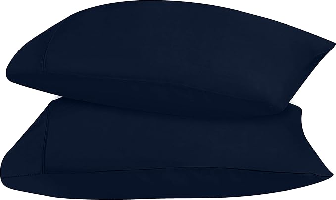 Utopia Bedding King Standard Pillow Cases - 2 Pack - Envelope Closure - Soft Brushed Microfiber Fabric - Shrinkage and Fade Resistant Pillow Covers 20 X 36 Inches (King Standard, Navy)