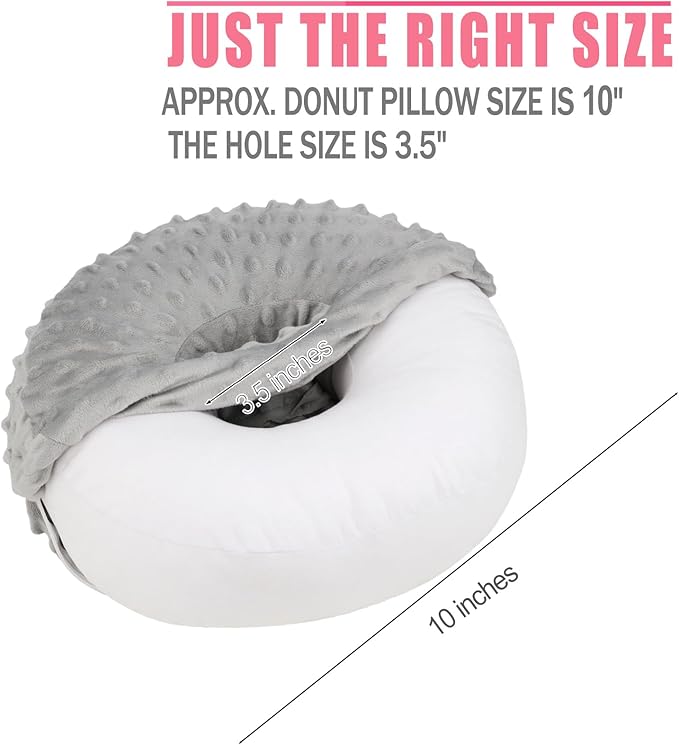 Easy to Clean Ear Hole Piercing Pillows for Ear Pain with Removable Pillowcase Cushion Head Neck Support Sleeping with Fresh Pierced Ear Earings