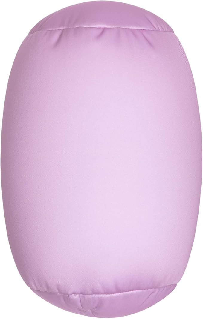 Microbead Body Pillow, Tube Microbead Bolster Bean Smooth Cool Pillow Neck Cervical Roll Pillow for Sleeping 7 x 12Inch Throw Travel Pillow Lavender