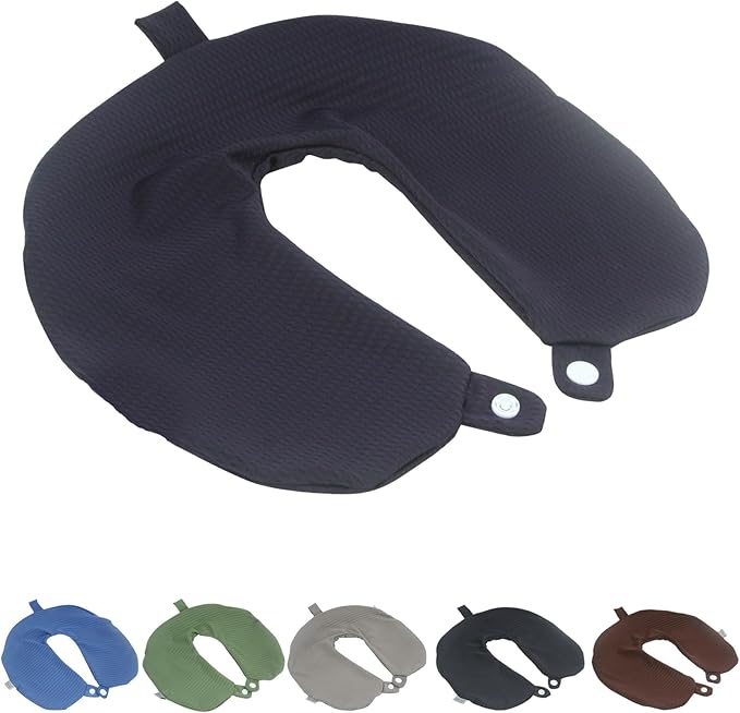 Neck Pillow Cover, Travel Neck Pillow Cover, Travel Neck Pillow Case Cover, Travel U Neck Pillow Cover, Soft and Smooth, Neck Pillow Replacement Cover (Only Pillow Covers, no Filler)