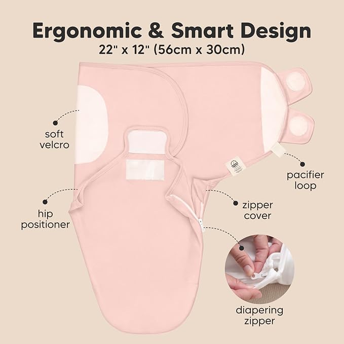 Baby Swaddle Sleep Sacks with Zipper - 3-Pack Newborn Swaddle Sack, Baby Swaddles Sleep Sack 0-3 Months, Wearable Blanket Baby, Baby Swaddle Blanket Wrap, Swaddle Sack, Easy Change Swaddle (Daffodil)