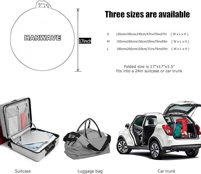 Mosquito Net for Bed, Pop Up Camping Mosquito Net Portable Travel Mosquito Net Tent, Folded Size 17 inch Double Entry Bed Canopy for King Queen Size Bed (Folded 17 Inch, 47"x75"x57")