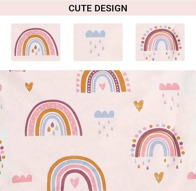 Baby Tags Security Blanket, Sensory Soothing Blanket with Tags,Dotted Backing Taggies Blanket for 3-12 Months Boys and Girls. (Rainbow)