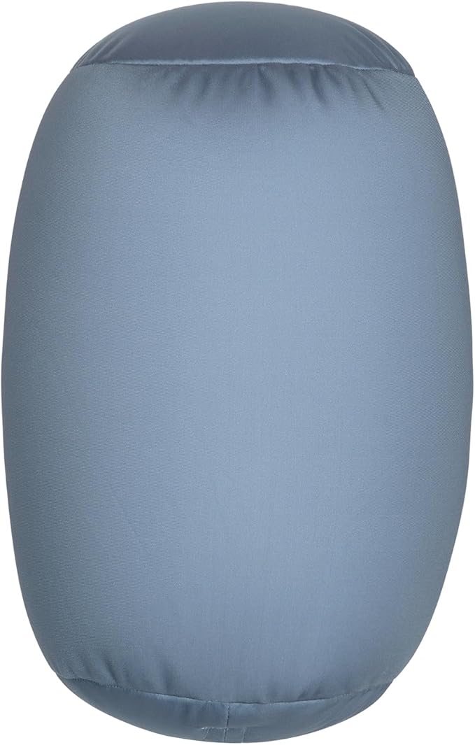 Microbead Body Pillow, Tube Microbead Bolster Bean Smooth Cool Pillow Neck Cervical Roll Pillow for Sleeping 7 x 12Inch Throw Travel Pillow (Cold Grey)