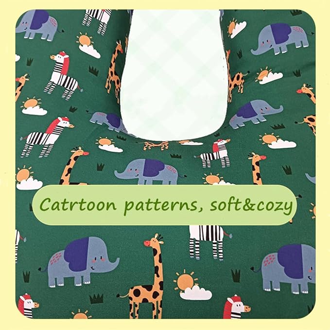 Car Travel Pillow for Kids Adults Soft Neck Pillow Head and Body Support Pillow Breathable Seat Pillow Car Aircraft Travel Pillow Neck Support Pillow Cushion for Long Journey Travel Accessories