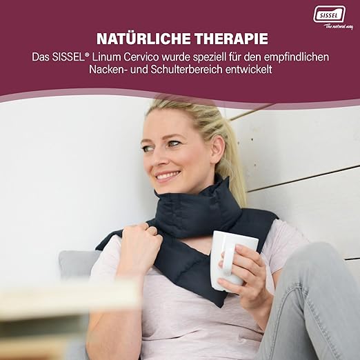 Sissel Linum Cervico, Provides Muscular Tension Relief, Contours to Fit Shoulders, Neck and Cervical Spine Perfectly, Provides Therapeutic Warmth, Easily Adjustable and Customizable
