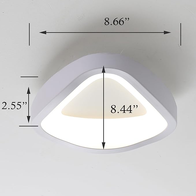 Led Flush Mount Ceiling Light White Modern Close to Ceiling Light Fixture Small 4000k 10w