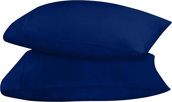 Utopia Bedding Queen Pillow Cases - 2 Pack - Envelope Closure - Soft Brushed Microfiber Fabric - Shrinkage and Fade Resistant Pillow Covers 20 X 30 Inches (Queen, Royal Blue)