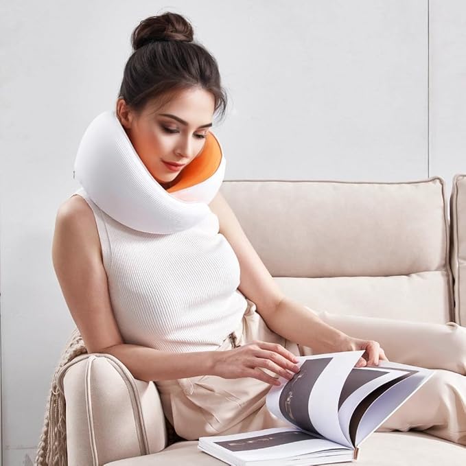 Travel Neck Pillow, Memory Foam Ergonomic Neck Pillow for Travel.Neck Support Travel Pillow for Airplane/Car Trips. Lightweight Design for Neck Pain Relief. Plane Pillow. Neck Travel Pillow