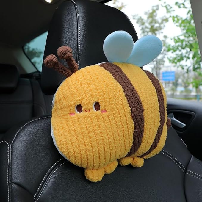 Bee-Shaped Car Headrest Neck Pillow - Drive in Style and Support-Bee Neck Pillow -1 PCS