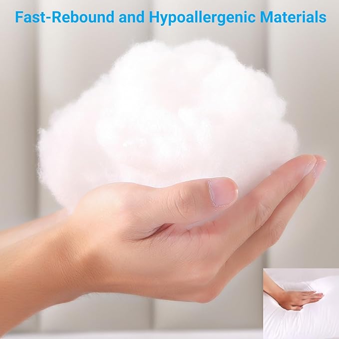 Swan Pillow Full Body Pillow,60 Inch Side Sleeper Pillows for Adults,Long Body Pillow for Back, Hip, Knee, and Leg Relief with Velvet Cover, Blue