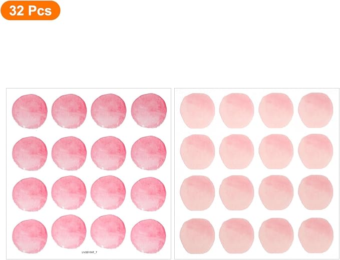 uxcell 32 Pcs (2 Sheet) Round Polka Dots Wall Sticker, PVC Peel and Stick Circle Wall Decal Sticker for Bedroom Classroom, Colorful