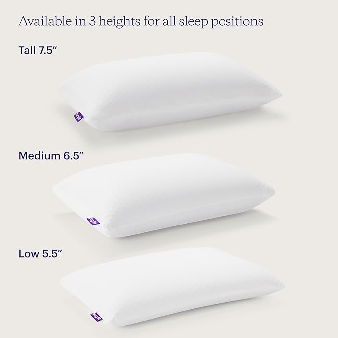 Purple Harmony Pillow | The Greatest Pillow Ever Invented, Hex Grid, No Pressure Support, Stays Cool, Good Housekeeping Award Winning Pillow (Tall)
