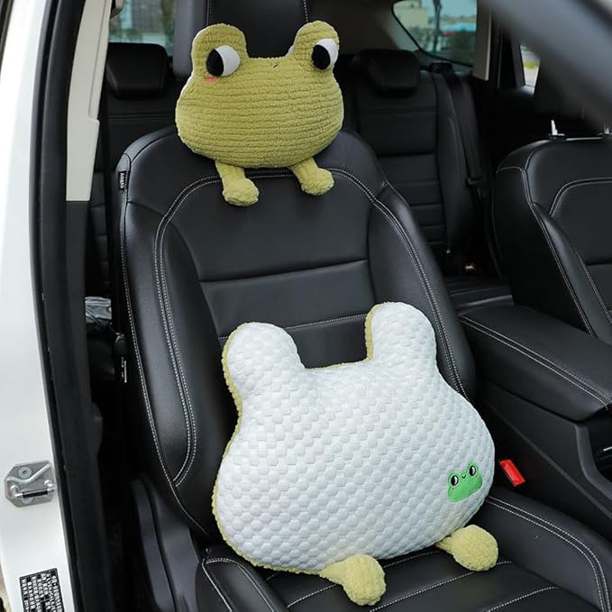 Frog-Shaped Car Headrest Neck Pillow - Drive in Style and Support-Frog Neck Pillow- 1 PCS