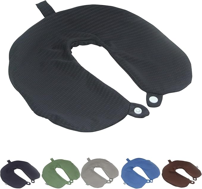 Neck Pillow Cover, Travel Neck Pillow Cover, Travel Neck Pillow Case Cover, Travel U Neck Pillow Cover, Soft and Smooth, Neck Pillow Replacement Cover (Only Pillow Covers, no Filler)