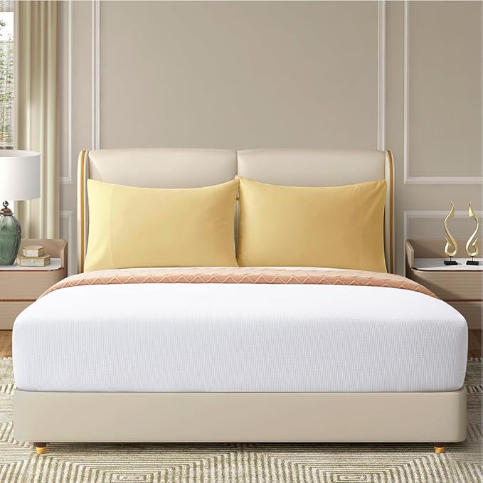 Microfiber Small Pillow Cases 14x20 2 Pack Gold Pillow Covers Comfortable Not Shrink Soft Pillow Cases Toddler Pillow Case Envelope Style