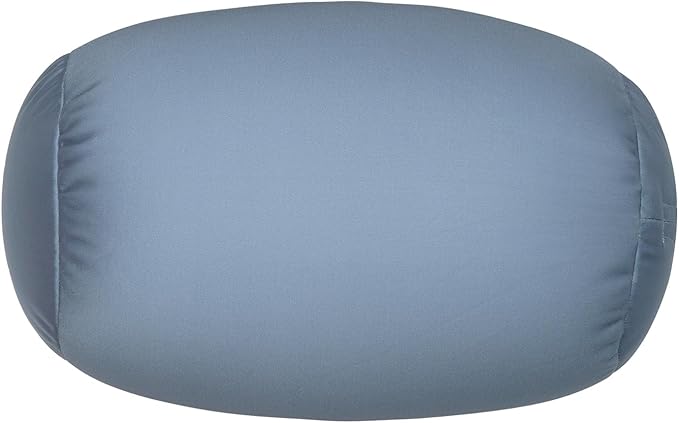 Microbead Body Pillow, Tube Microbead Bolster Bean Smooth Cool Pillow Neck Cervical Roll Pillow for Sleeping 7 x 12Inch Throw Travel Pillow (Cold Grey)