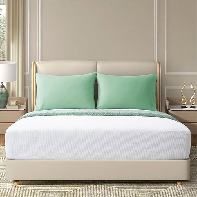 Small Pillow Case 14x20 Microfiber Pillowcases Set Soft Comfortable Not Shrink Toddler Pillow Case Light Green Pillow Covers Envelope Style 2 Pack