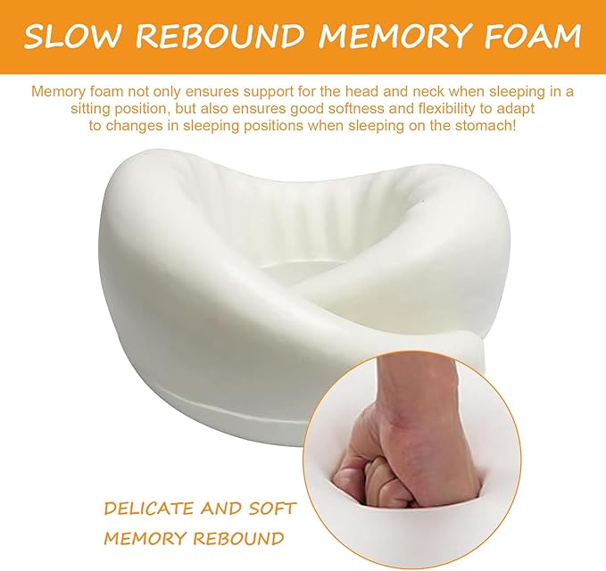 Travel Pillow, Neck Pillow, Stowable Pillow, Memory Foam Travel Pillow——Perfect Support for Your Neck and Head， Suitable for Airplanes,Trains,Offices and Cars