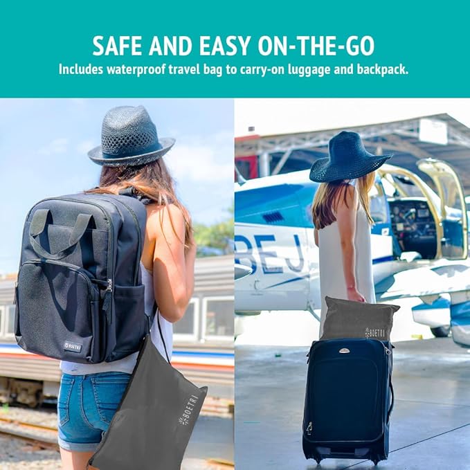 Twist Memory Foam Travel Pillow - Cotton Cover - Travel Bag Included - Adjustable, Bendable Pillow for Neck, Head, Chin, Lumbar and Leg Support (Pink)