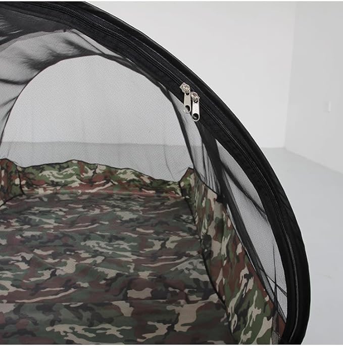 Akiky Mosquito Net Pop Up Bed Net Tent with Camouflage Bottom Portable&Foldable Bed Canopy for Bunk Bed Twin Sleeping Tent for Indoor Outdoor