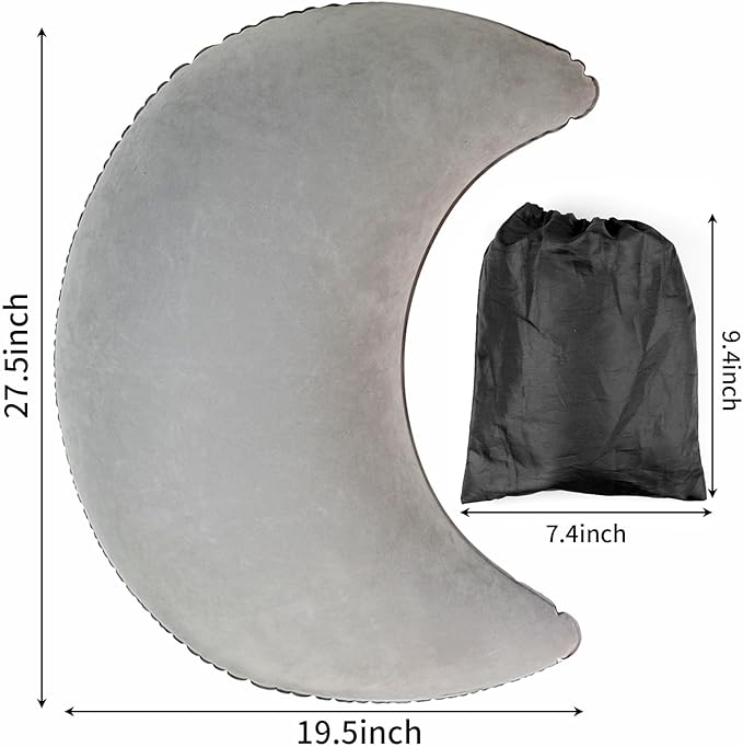 Inflatable Reading Pillow, Rest pillow for sofa &bed,Ergonomic Gaming Lap Pillow, Provides Wrist & Elbow Support, Reduces Shoulder & Neck Pressure