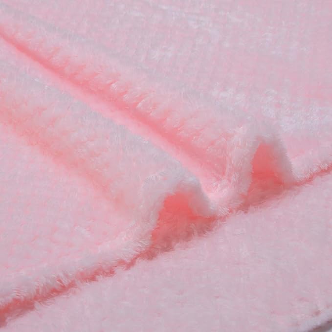 Fuzzy Throw Blanket, Plush Fleece Blankets for Adults, Toddler, Boys and Girls, Warm Soft Blankets and Throws for Bed, Couch, Sofa, Travel and Outdoor, Camping (Throw(50"x70"), L-Baby Pink)