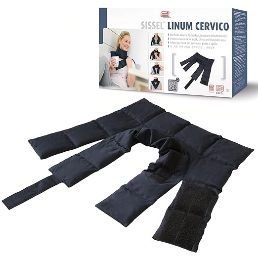 Sissel Linum Cervico, Provides Muscular Tension Relief, Contours to Fit Shoulders, Neck and Cervical Spine Perfectly, Provides Therapeutic Warmth, Easily Adjustable and Customizable