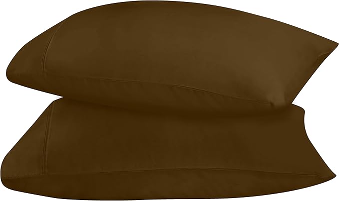 Utopia Bedding King Pillow Cases - 2 Pack - Envelope Closure - Soft Brushed Microfiber Fabric - Shrinkage and Fade Resistant Pillow Covers 20 X 40 Inches (King, Mocha)