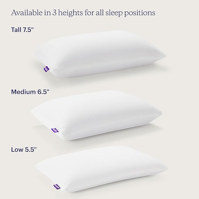 Purple Harmony Pillow | The Greatest Pillow Ever Invented, Hex Grid, No Pressure Support, Stays Cool, Good Housekeeping Award Winning Pillow (Medium)