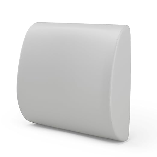 Martha Stewart Medline Foam Lumbar Cushion, 13.5" x 4" x 13", Ergonomic Back Support for Comfort