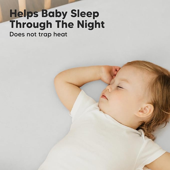 Pack and Play Sheets Fitted, 2-Pack Mini Crib Sheets - Pack N Play Sheets, Organic Fitted Crib Sheet for Pack and Play Mattress, Playard Baby Crib Sheets, Crib Sheets Neutral for Boys (French Gray)