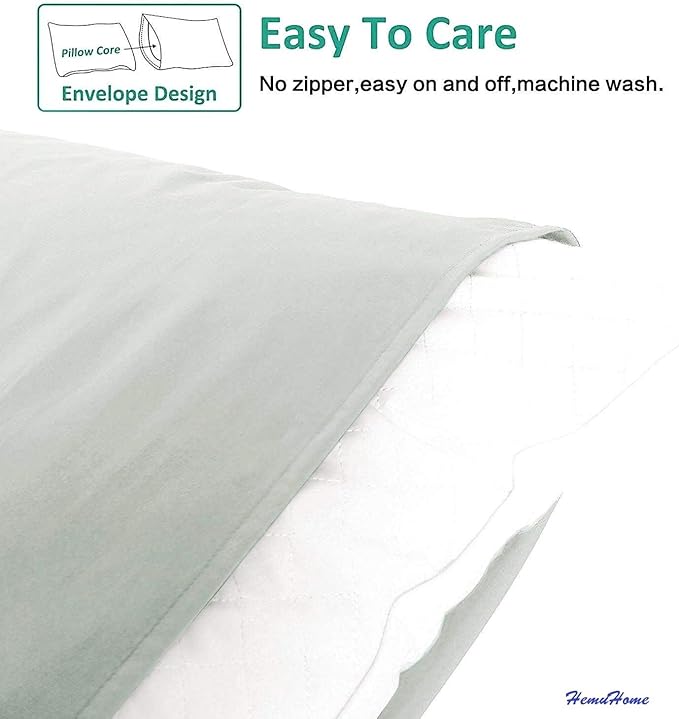 Toddler Pillowcase Set of 2 PC 600 TC 100% Egyptian Cotton Toodler 12x16 Inch Small Baby Travel Pillow Case Envelope Closer Decorative Soft Cozy Travel Kids Nursery Pillow Cases, Light Grey Solid