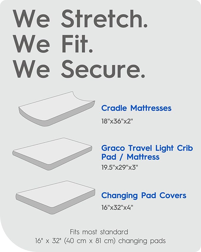 Extra Stretchy Changing Pad Cover, TotBasic Ultra Soft Premium Jersey Knit Changing Pad Sheets, Unisex for Boys and Girls, Safety Strap, Fits All Standard Changing Tables/Dresser Tops - 2 Pack (Berry)