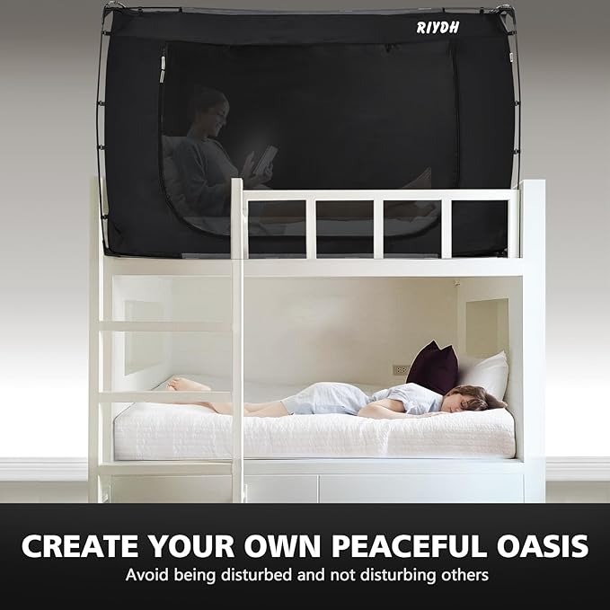 Bed Tent Bed Canopy Queen Size Tents for Adult and Kids- Portable Dream Tent Indoor Sleeping Tents 70% Blackout with 3 Doors Breathable Big Space Tents