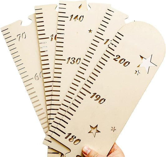 Wooden Wall Growth Chart, Kids Height Wall Chart Natural Schoolhouse Ruler, Kids Measuring Chart for Wall, Kids Nursery Wall Decor & Room Hanging Wall Decor(Wood)