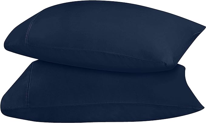 Utopia Bedding King Pillow Cases - 2 Pack - Envelope Closure - Soft Brushed Microfiber Fabric - Shrinkage and Fade Resistant Pillow Covers 20 X 40 Inches (King, Navy)