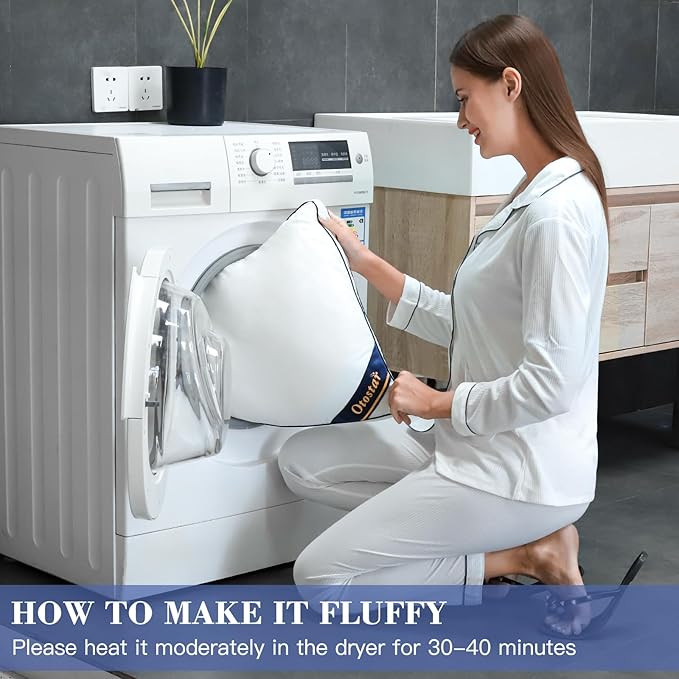 OTOSTAR Pillows King Size Set of 2 Bed Pillows for Sleeping Cooling Pillows 2 Pack with 3D Microfiber Filling Breathable Cover Pillows for Back Stomach or Side Sleepers Soft Fluffy Pillows for Bed